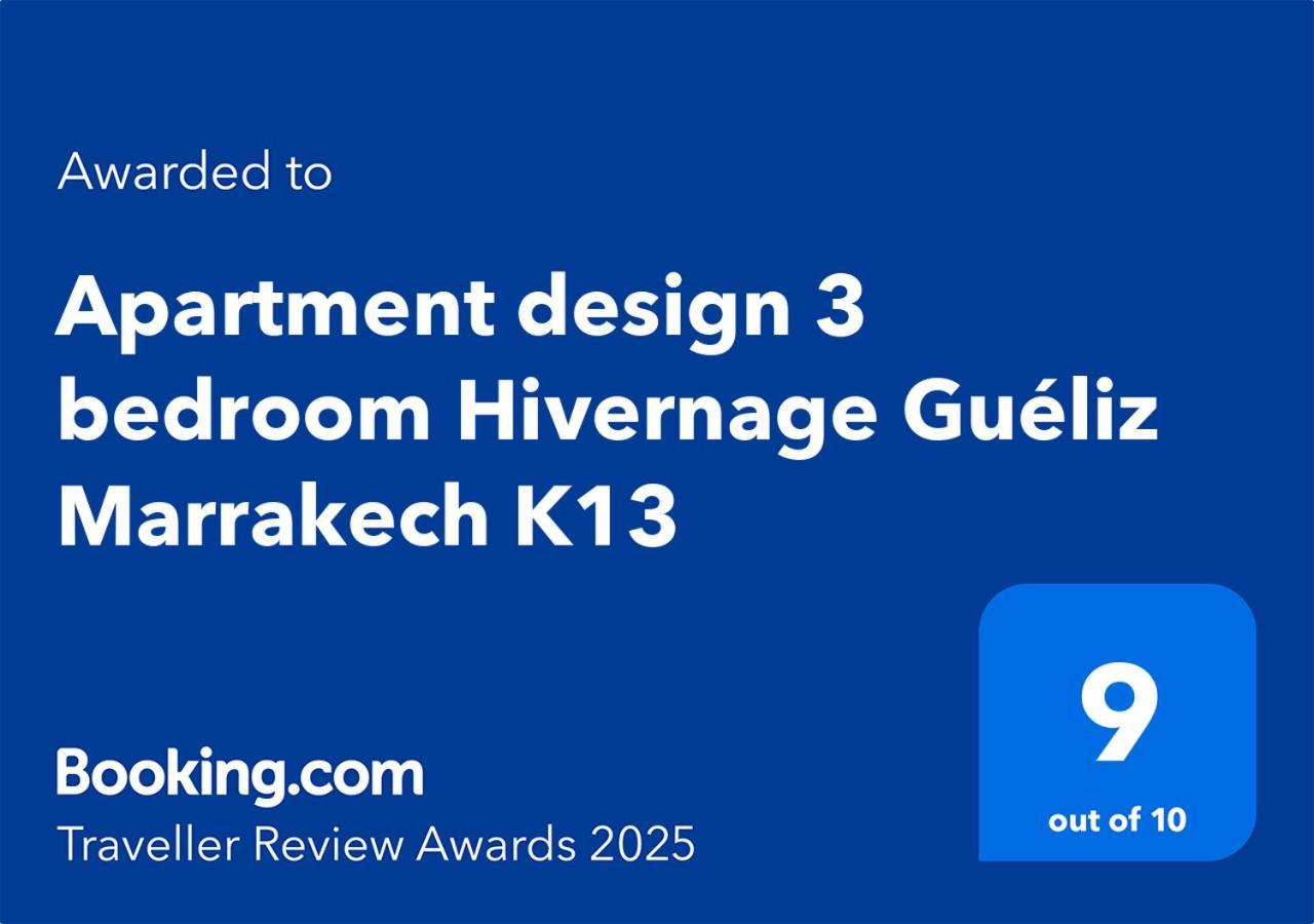 Apartment Design 3 Bedroom Hivernage Gueliz Marrakech K13 Marrakesz Zewnętrze zdjęcie